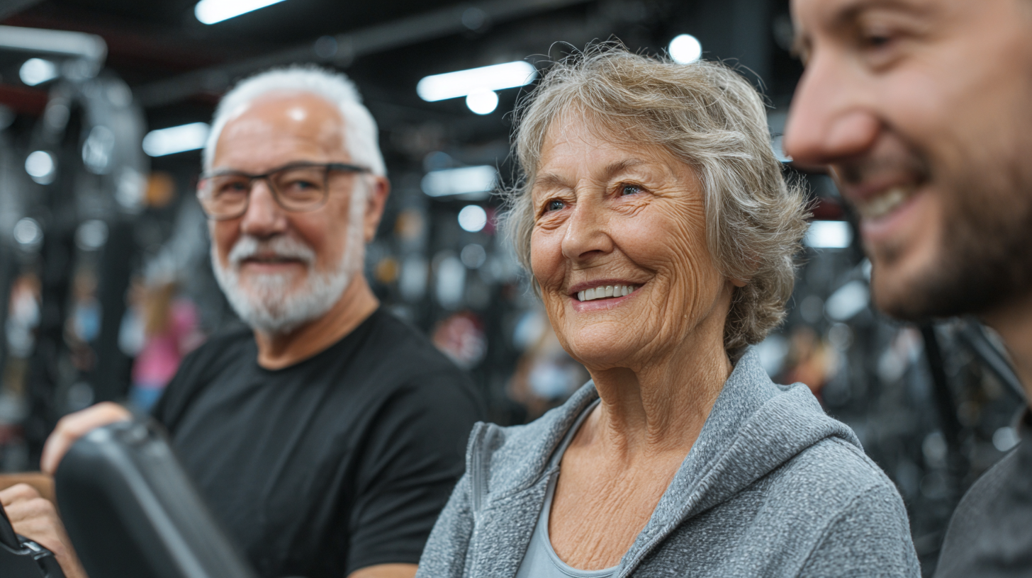 Grup de adulți activi la antrenament